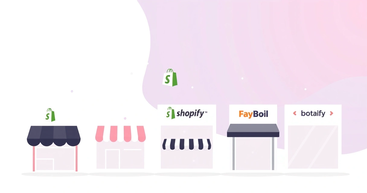 A graphic representing a list of Shopify stores for market research.